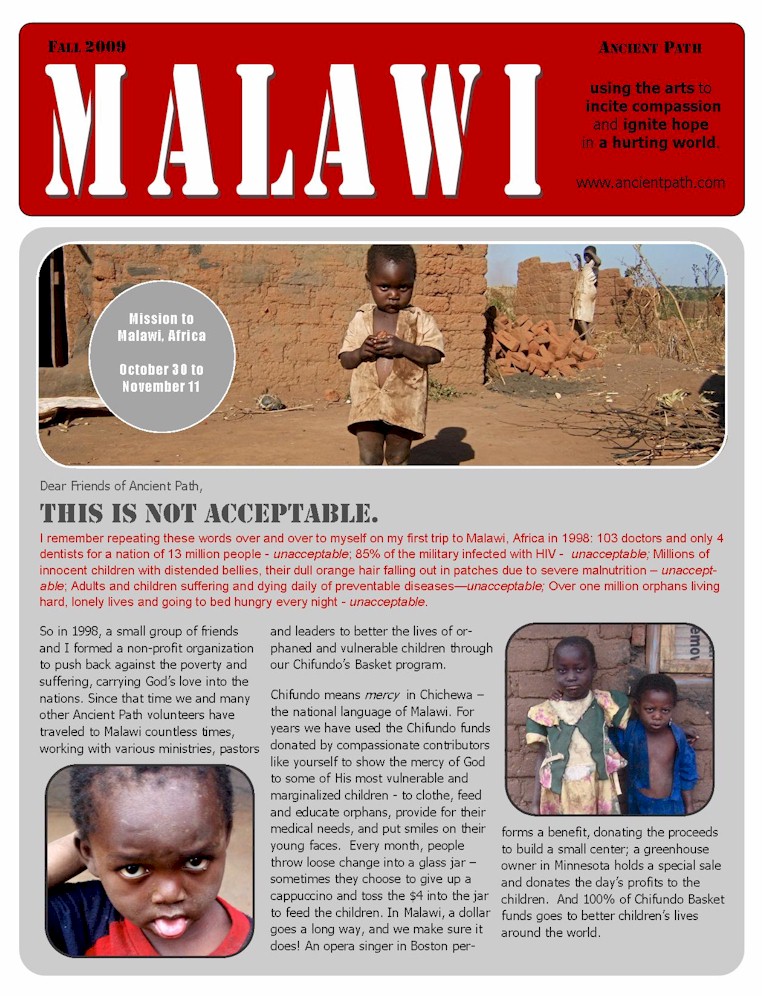 Mission to Malawi page 1